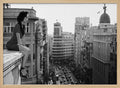 Elegant Woman City Rooftop