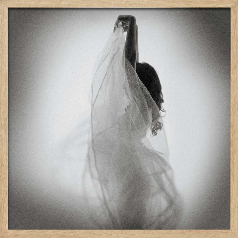 Graceful Fabric Dance Art Print UK — Abstract Calm Wall Art — Living Room — Wall It All Prints