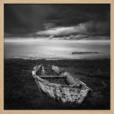 Abandoned Boat Dark Sky