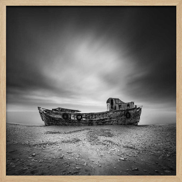 Moody Abandoned Boat