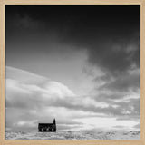 Black Church Under Dark Sky