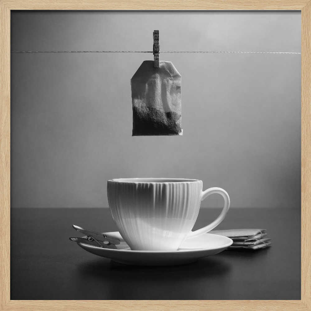Hanging Tea Ritual Art Print UK — Abstract Calm Wall Art — Bedroom — Wall It All Prints