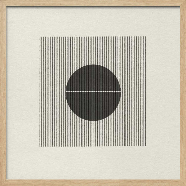 Line and Circle Harmony Art Print UK — Abstract Dark Wall Art — Office — Wall It All Prints