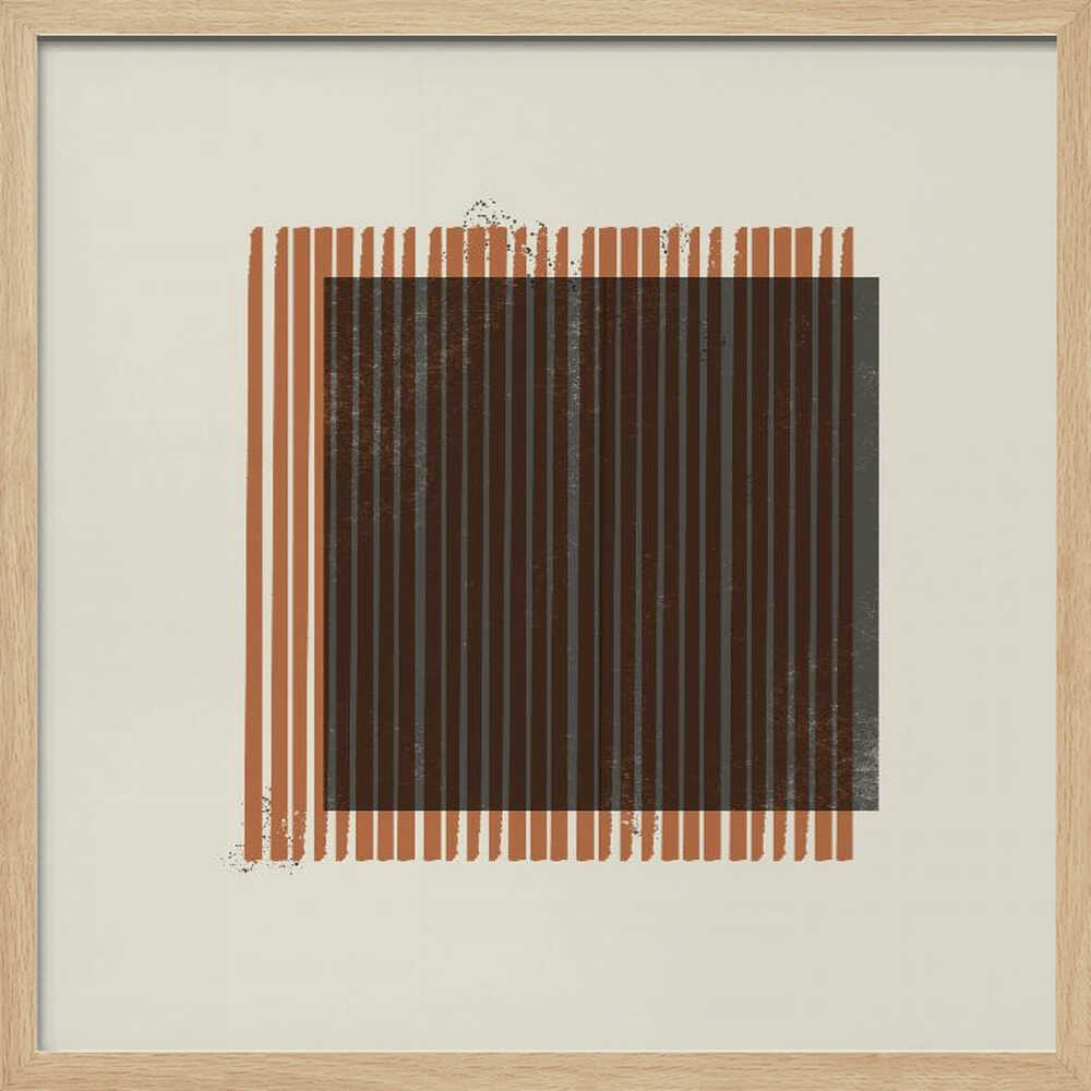 Striped Enigma Art Print UK — Abstract Minimal Wall Art — Office — Wall It All Prints
