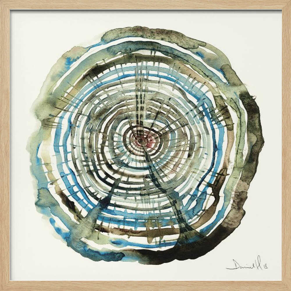 Water Oak Art Print UK — Abstract Vibrant Wall Art — Living Room — Wall It All Prints