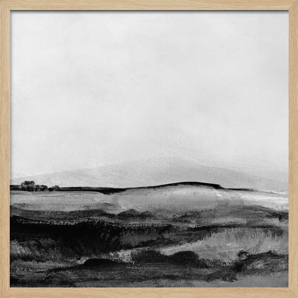 Mono Landscape No1 Art Print UK — Abstract Vibrant Wall Art — Bedroom — Wall It All Prints