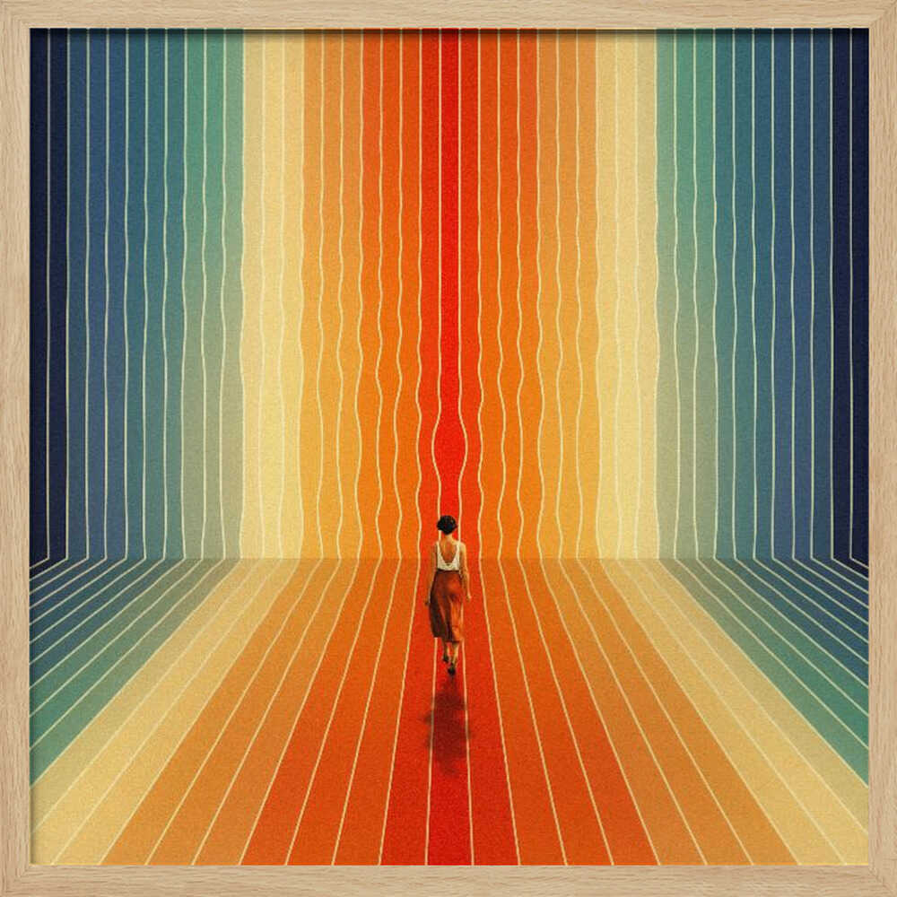 Here I Come Art Print UK — Abstract Vibrant Wall Art — Living Room — Wall It All Prints