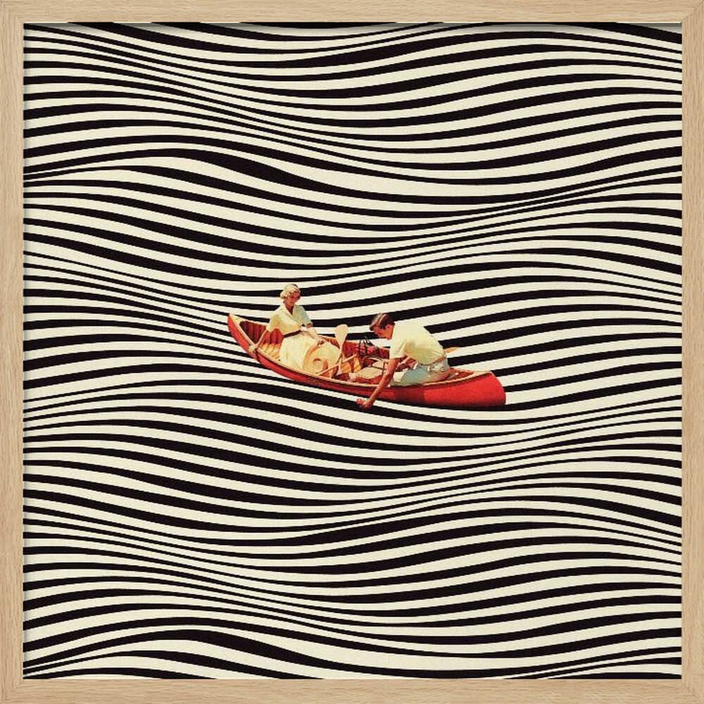 The Real Boat Trip Art Print UK — Abstract Dark Wall Art — Office — Wall It All Prints