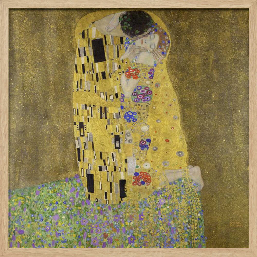 The Kiss (1907–1908) Art Print UK — Vintage Vibrant Wall Art — Living Room — Wall It All Prints