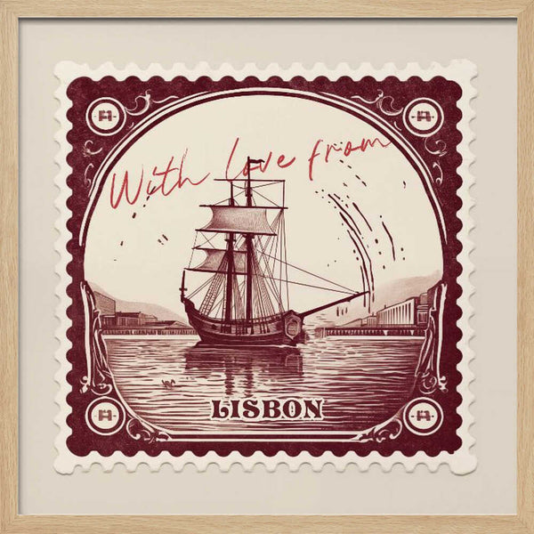 Lisbon Sailing Ship Stamp