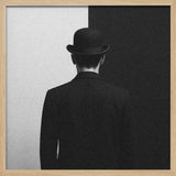 Bowler Hat Gentleman Art Print UK — Dark Moody Dark Wall Art — Office — Wall It All Prints