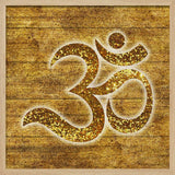 Golden Glitter Om Symbol Martina