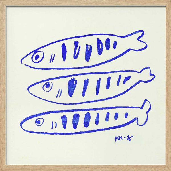 Three Blue Fish