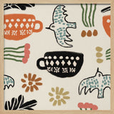 Nordic Folk Cups And Birds