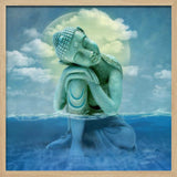 Serene Buddha Moonlit Water Marja van den Hurk