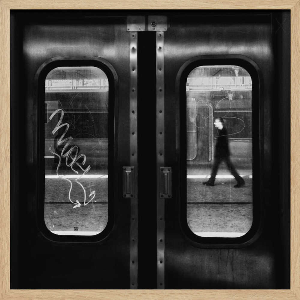 Urban Subway Motion Art Print UK — Dark Moody Dark Wall Art — Living Room — Wall It All Prints