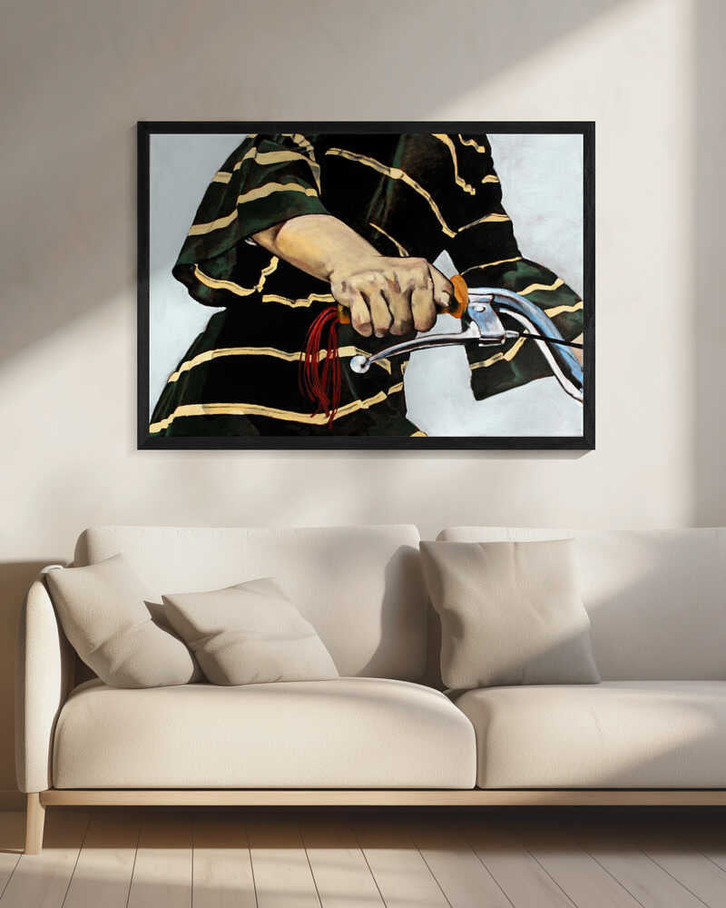 The Cyclist's Grip Art Print UK — Portrait Fresh Wall Art — Living Room — Wall It All Prints