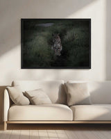Moody Bobcat Portrait Art Print UK — Dark Moody Dark Wall Art — Living Room — Wall It All Prints