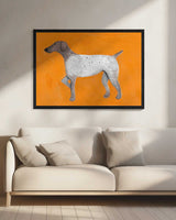 Orange Pointing Dog