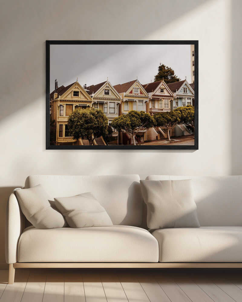 San Francisco Painted Ladies Art Print UK — Landscape Calm Wall Art — Living Room — Wall It All Prints