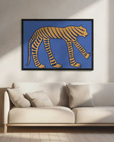Stylized Blue Tiger