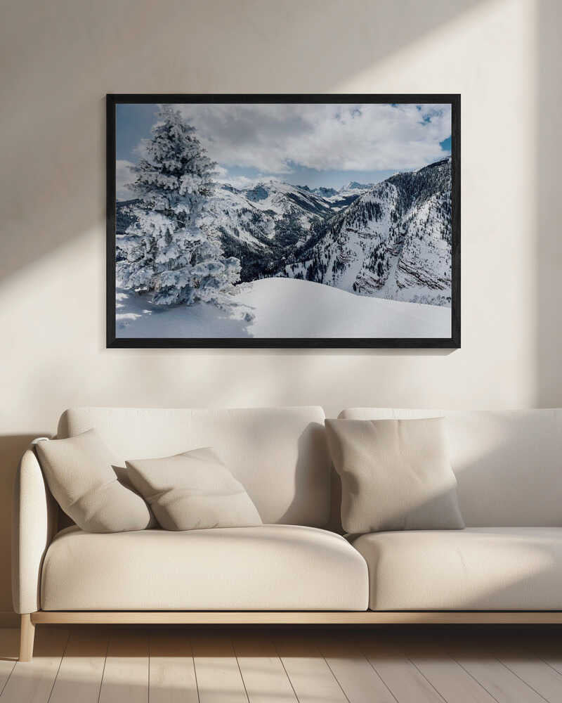 Frosted Mountain Majesty Art Print UK — Japanese Calm Wall Art — Living Room — Wall It All Prints
