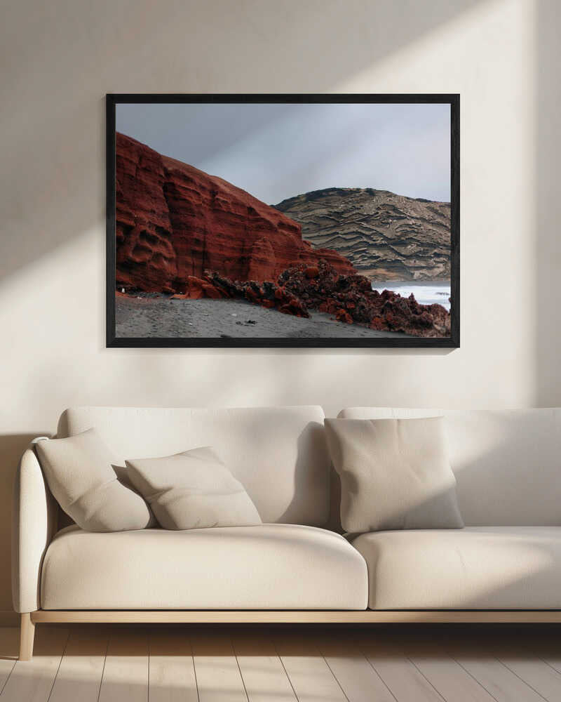 Volcanic Silence Art Print UK — Dark Moody Dark Wall Art — Office — Wall It All Prints