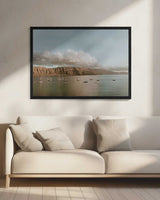 Serene Sailboat Bay Art Print UK — Dark Moody Calm Wall Art — Bedroom — Wall It All Prints