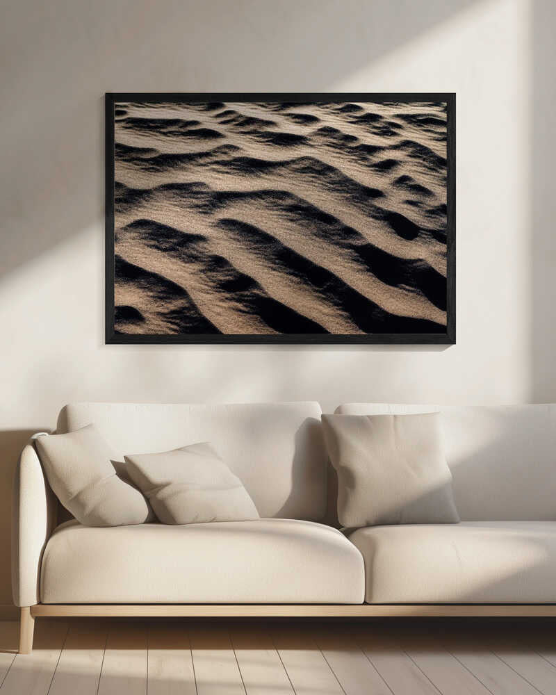 Desert Sand Waves Art Print UK — Abstract Calm Wall Art — Living Room — Wall It All Prints