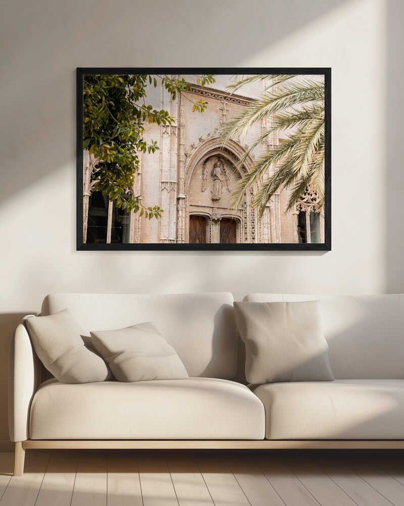 Gothic Church Entrance Art Print UK — Dark Moody Fresh Wall Art — Living Room — Wall It All Prints