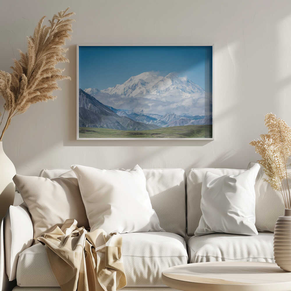 Majestic Alpine Peaks Art Print UK — Landscape Fresh Wall Art — Living Room — Wall It All Prints