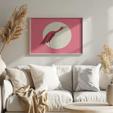 Vibrant Scarlet Ibis Art Print UK — Abstract Vibrant Wall Art — Office — Wall It All Prints