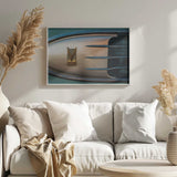 Classic Car Chrome Detail Art Print UK — Abstract Elegant Wall Art — Living Room — Wall It All Prints