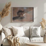 Curious Red Squirrel Art Print UK — Landscape Fresh Wall Art — Living Room — Wall It All Prints