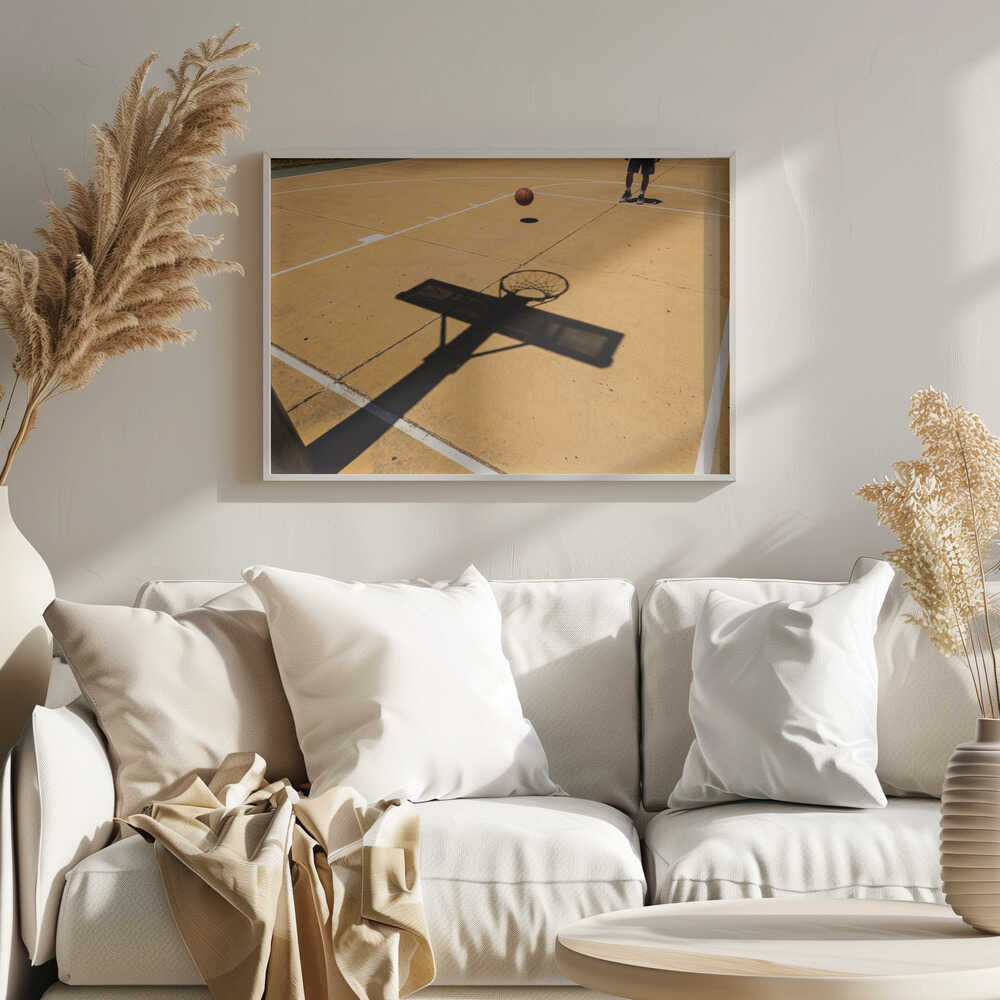Sunny Court Action Art Print UK — Dark Moody Vibrant Wall Art — Living Room — Wall It All Prints