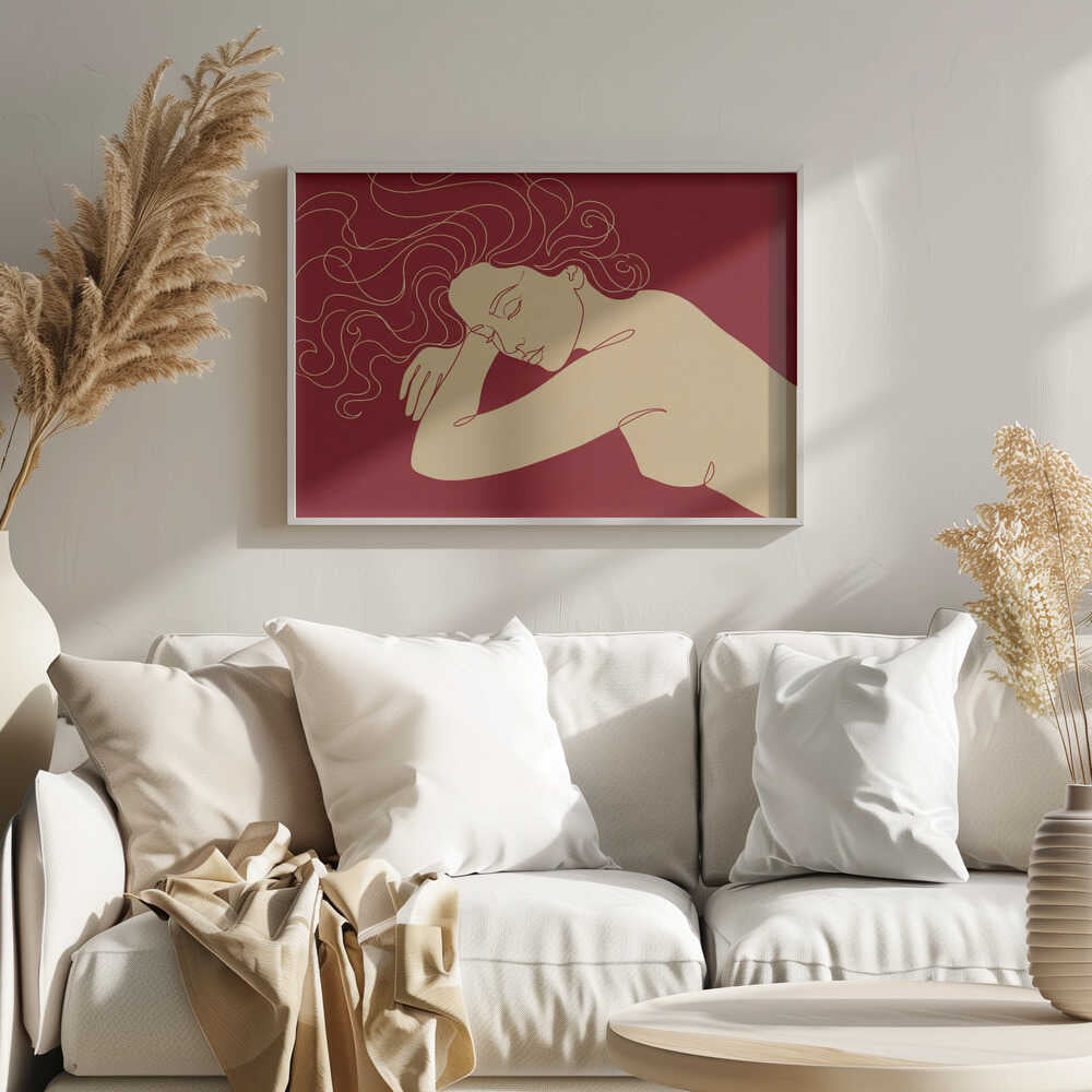 Golden Dreamer Art Print UK — Abstract Calm Wall Art — Bedroom — Wall It All Prints