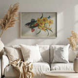 Spring Fish Fantasy Art Print UK — Botanical Vibrant Wall Art — Living Room — Wall It All Prints
