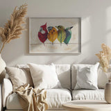 Whimsical Leaf Birds