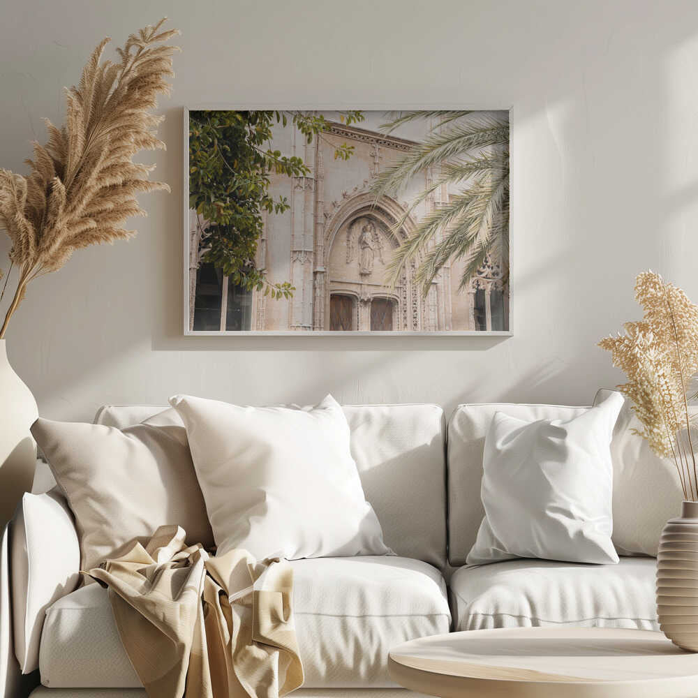 Gothic Church Entrance Art Print UK — Dark Moody Fresh Wall Art — Living Room — Wall It All Prints