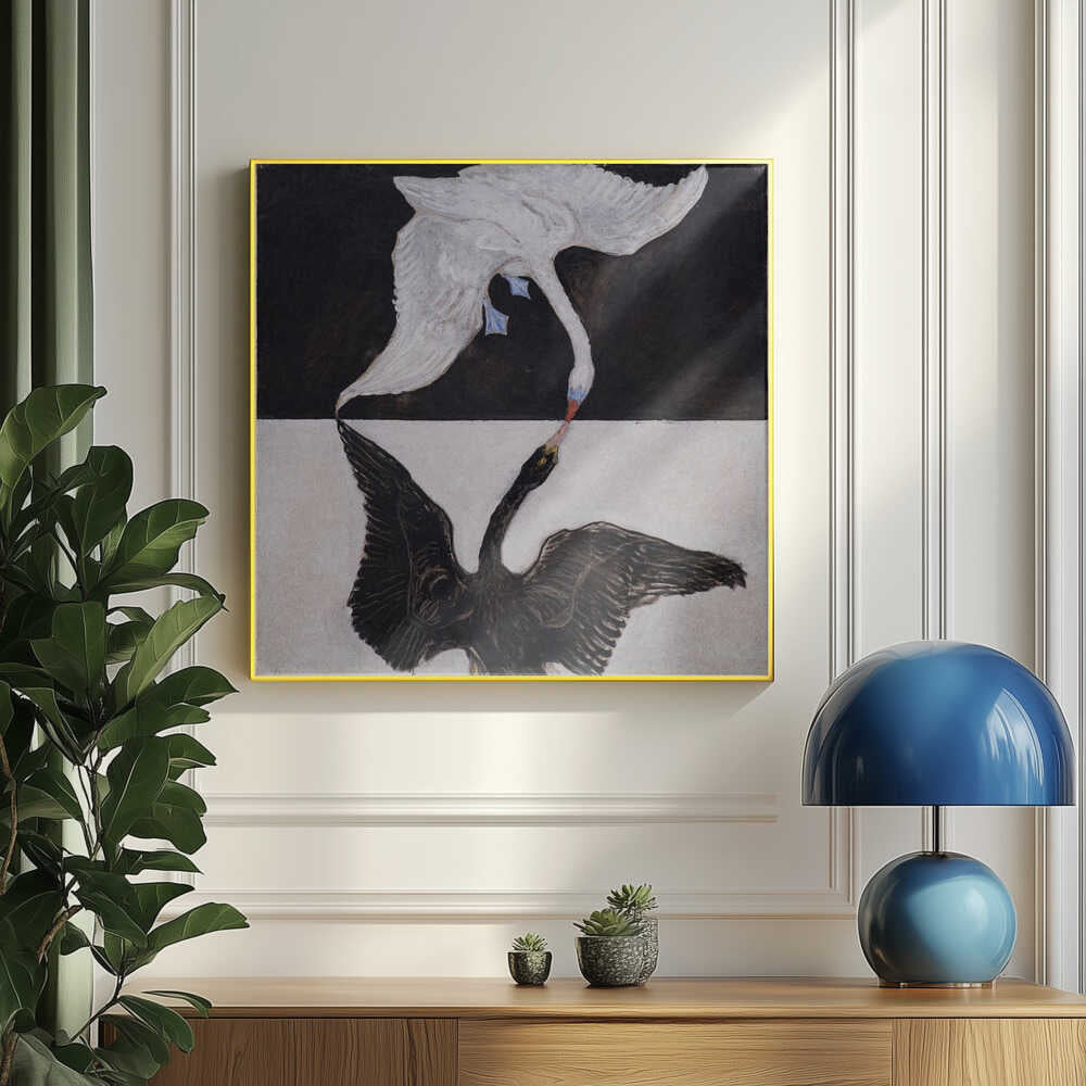 Hilma Af Klint   the Swan Art Print UK — Japanese Dark Wall Art — Living Room — Wall It All Prints