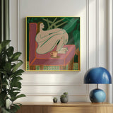 Relaxed Nude With Plants Art Print UK — Botanical Calm Wall Art — Bedroom — Wall It All Prints