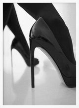 Elegant Black Heels Art Print UK — Dark Moody Dark Wall Art — Living Room — Wall It All Prints