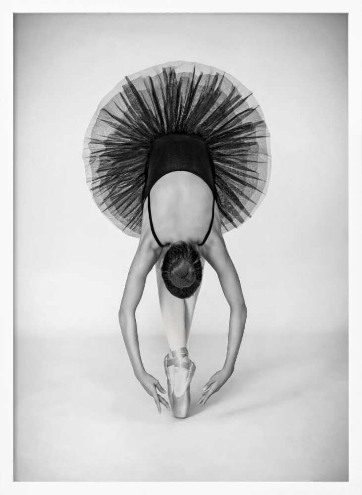 Graceful Ballerina Pose Art Print UK — Portrait Dark Wall Art — Living Room — Wall It All Prints