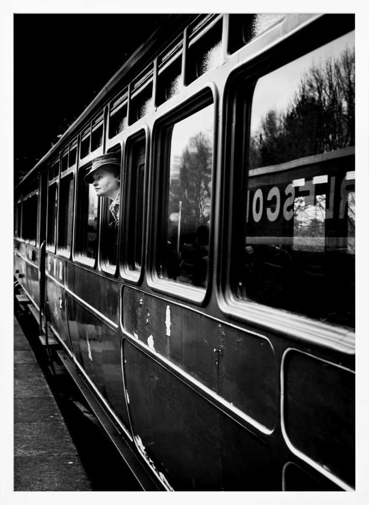 Nostalgic Train Travel Art Print UK — Portrait Dark Wall Art — Living Room — Wall It All Prints