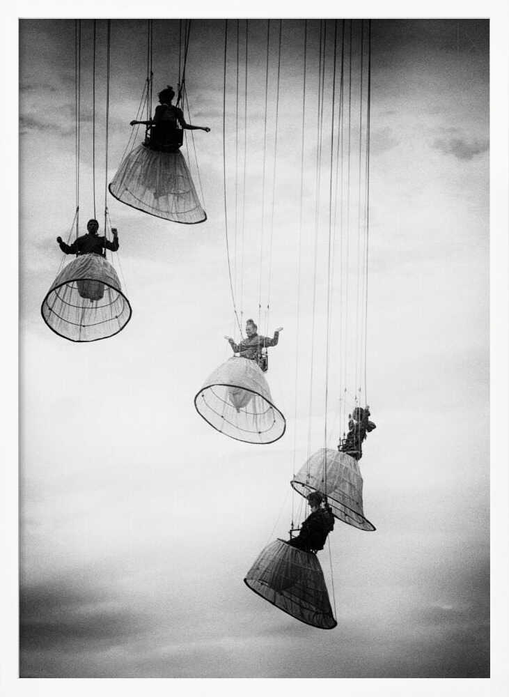 Hanging Performers Sky Art Print UK — Dark Moody Dark Wall Art — Living Room — Wall It All Prints