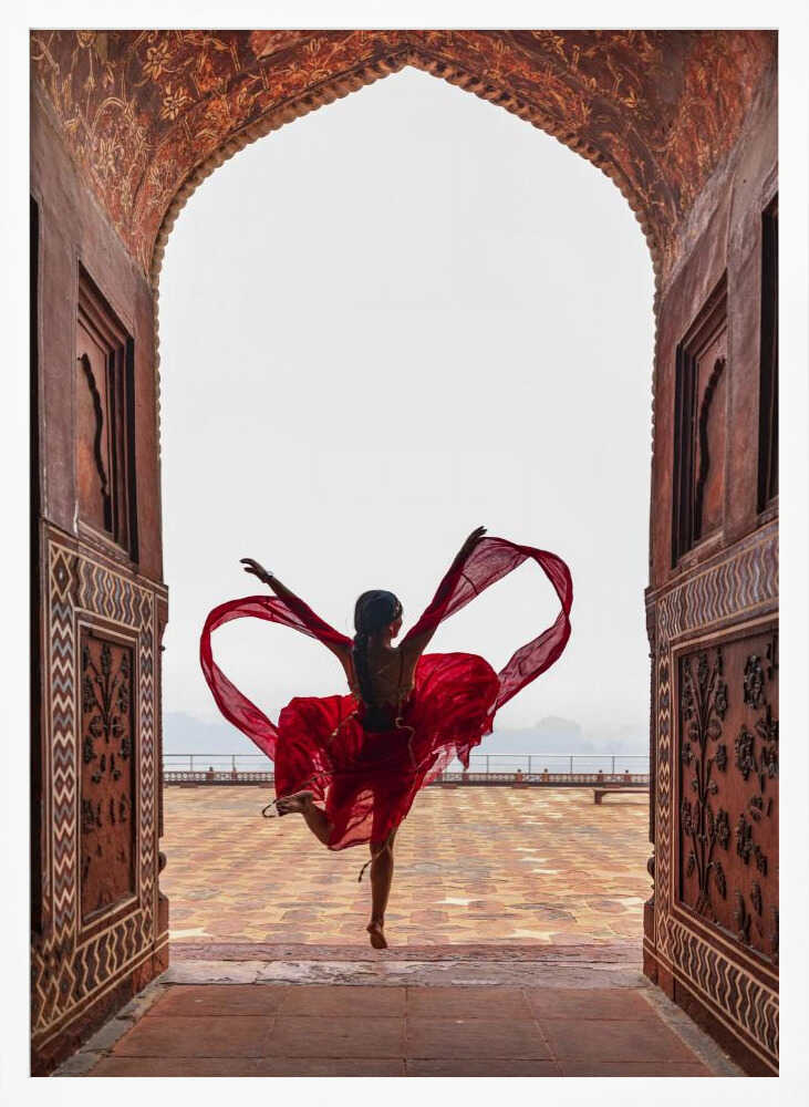Indian Arch Dance Art Print UK — Portrait Calm Wall Art — Living Room — Wall It All Prints