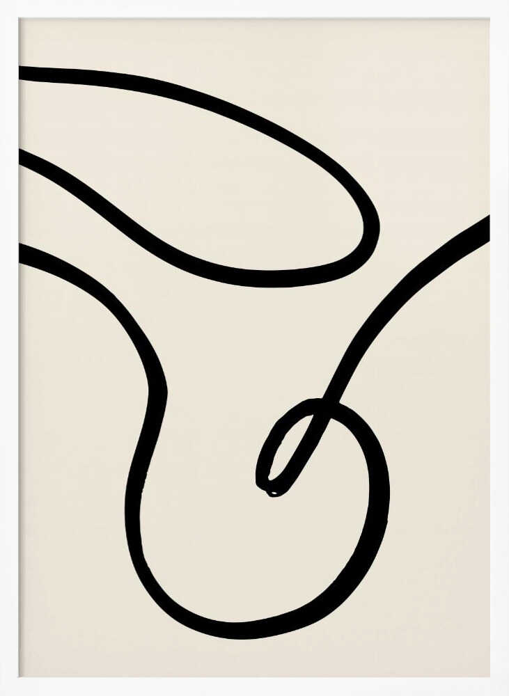 Fluid Line Movement Art Print UK — Abstract Dark Wall Art — Office — Wall It All Prints