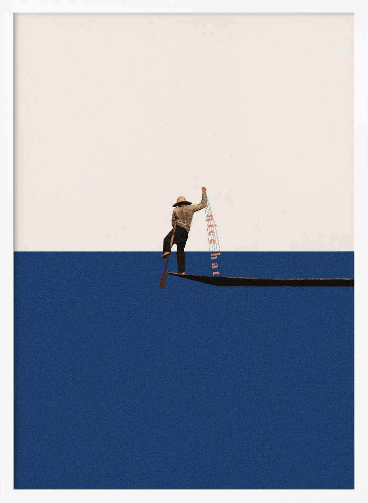 Fishing for compliments Art Print UK — Abstract Calm Wall Art — Bedroom — Wall It All Prints