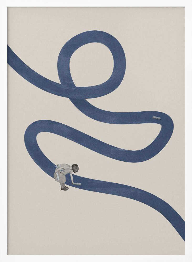 River cleanse Art Print UK — Automotive Minimal Wall Art — Office — Wall It All Prints
