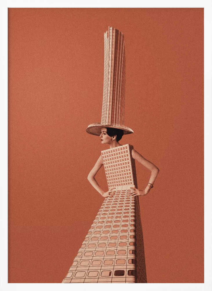 City girl Art Print UK — Abstract Minimal Wall Art — Office — Wall It All Prints